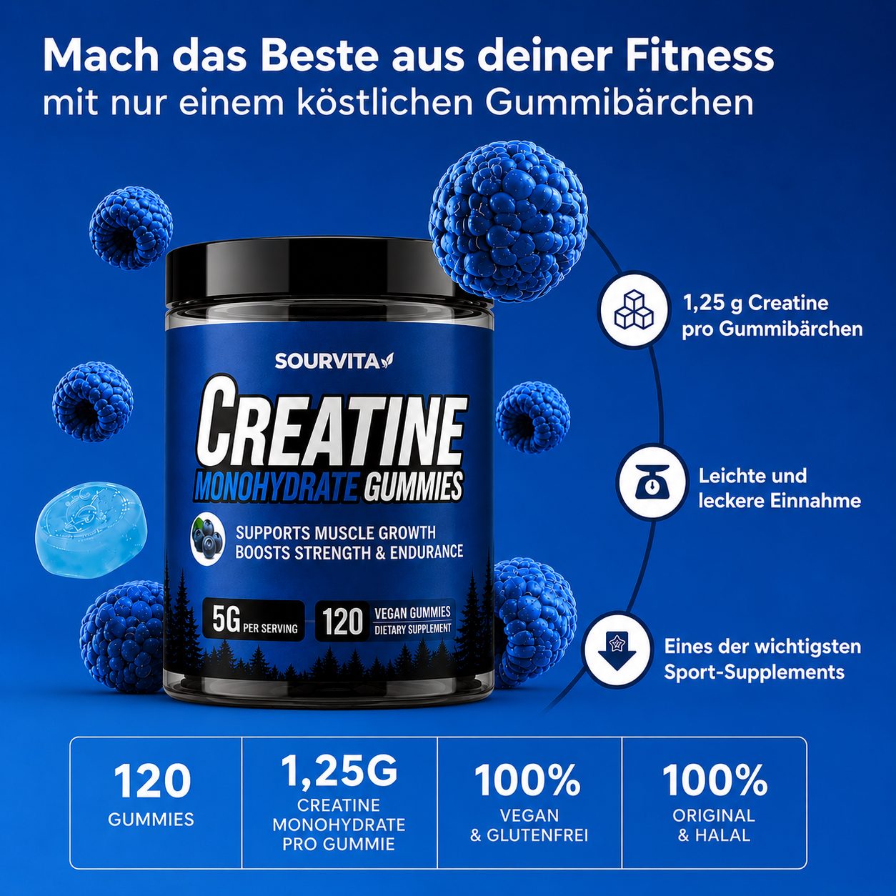 Sourvita Creatine Gummies