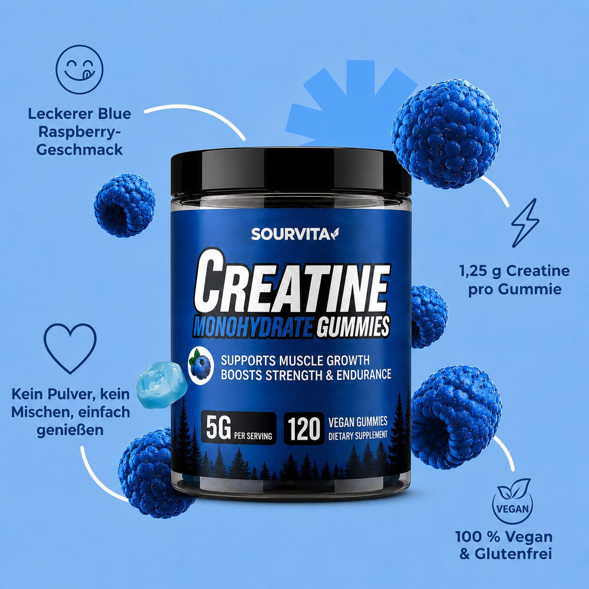 Sourvita Creatine Gummies