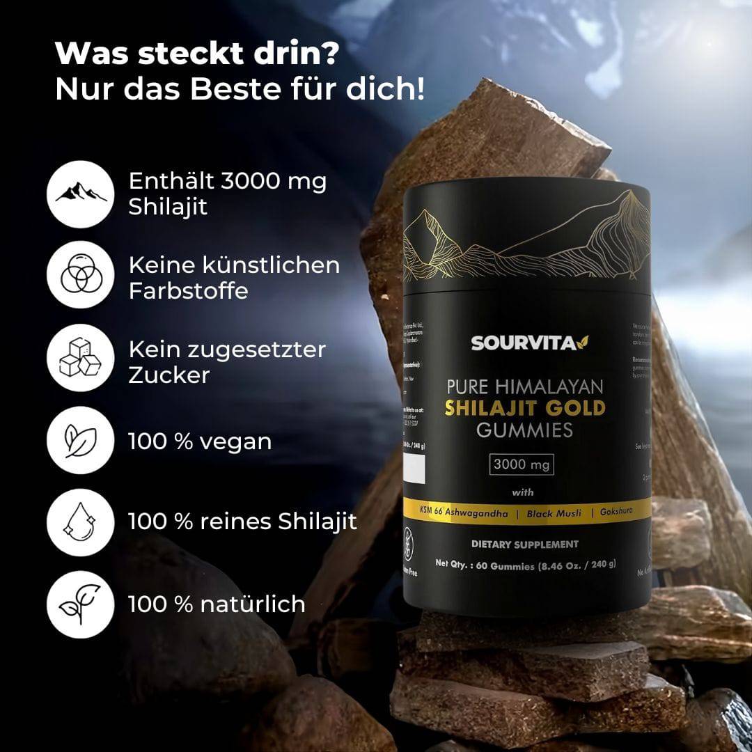 Himalayan Shilajit Gold Gummies - Sourvita
