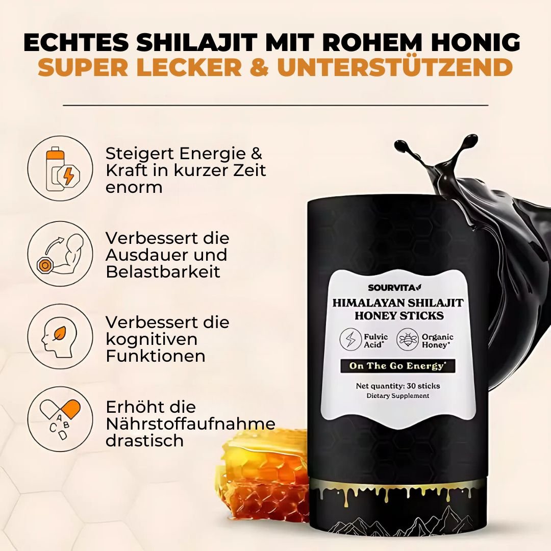 Himalayan Shilajit Honey Sticks - Sourvita