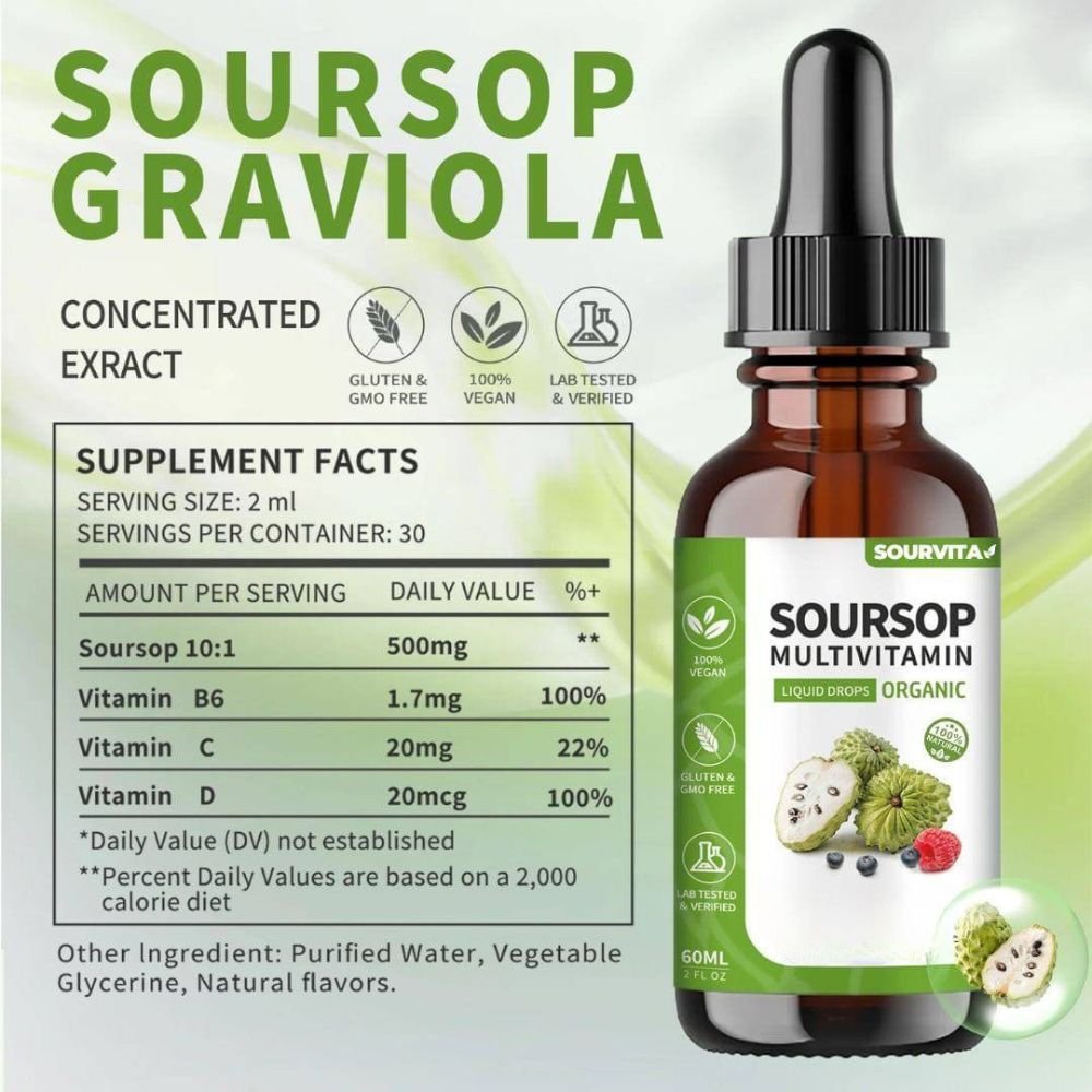 Soursop Multivitamin Liquid Drops – 60ml - Sourvita