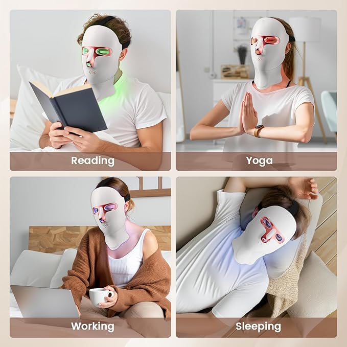 Therapy Mask for Face,LED Face Mask for Skin Care