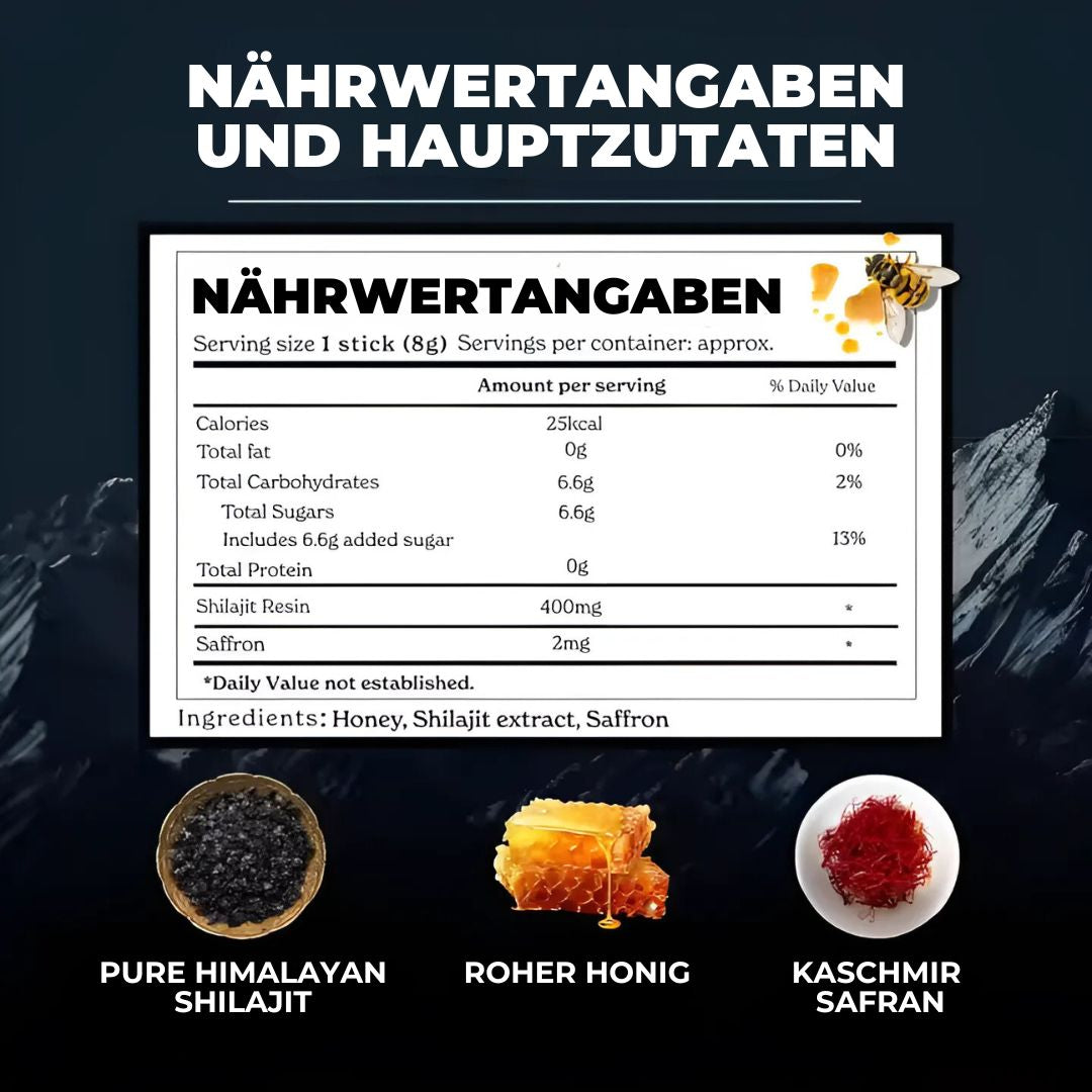 Himalayan Shilajit Honey Sticks