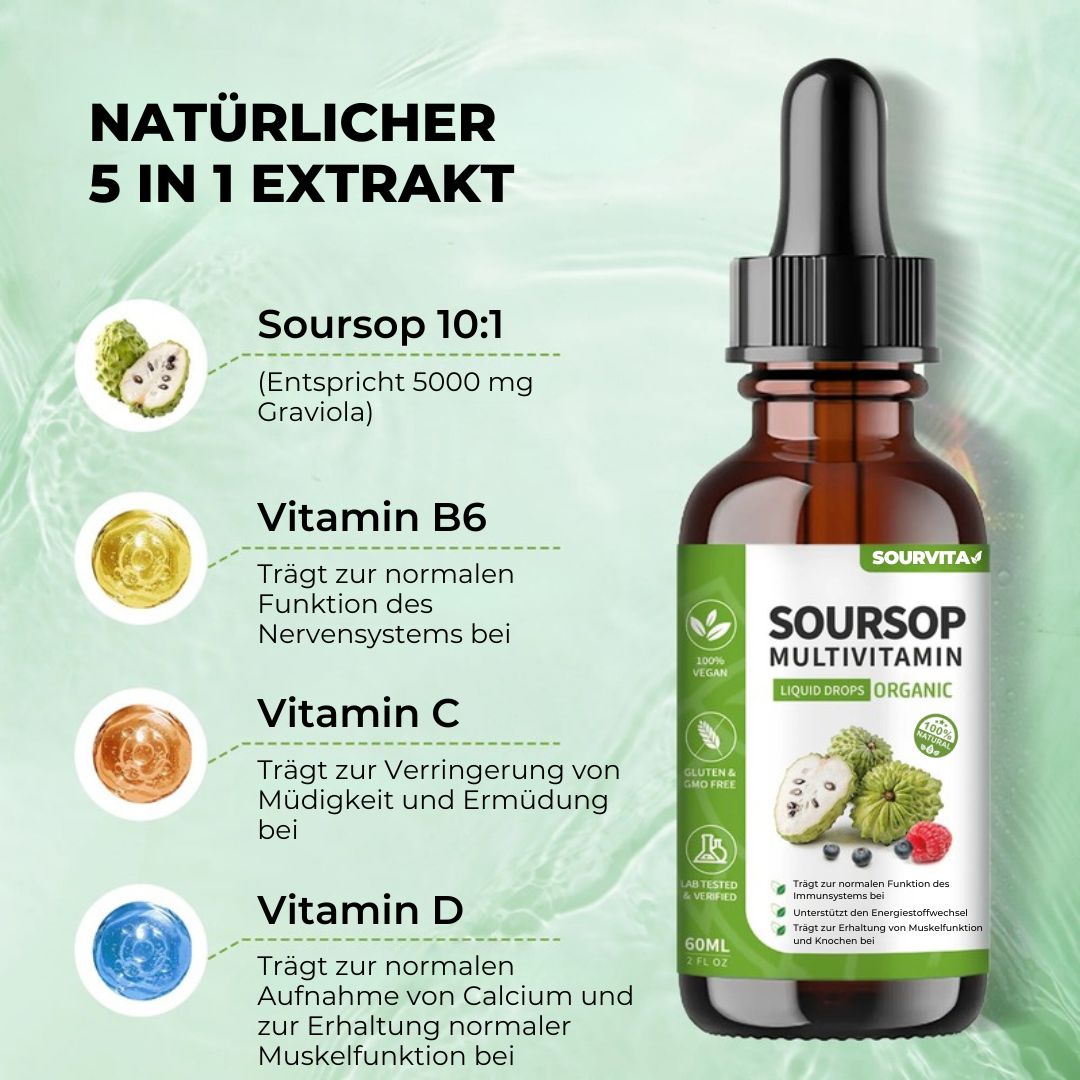 Soursop Multivitamin Liquid Drops – 60ml - Sourvita